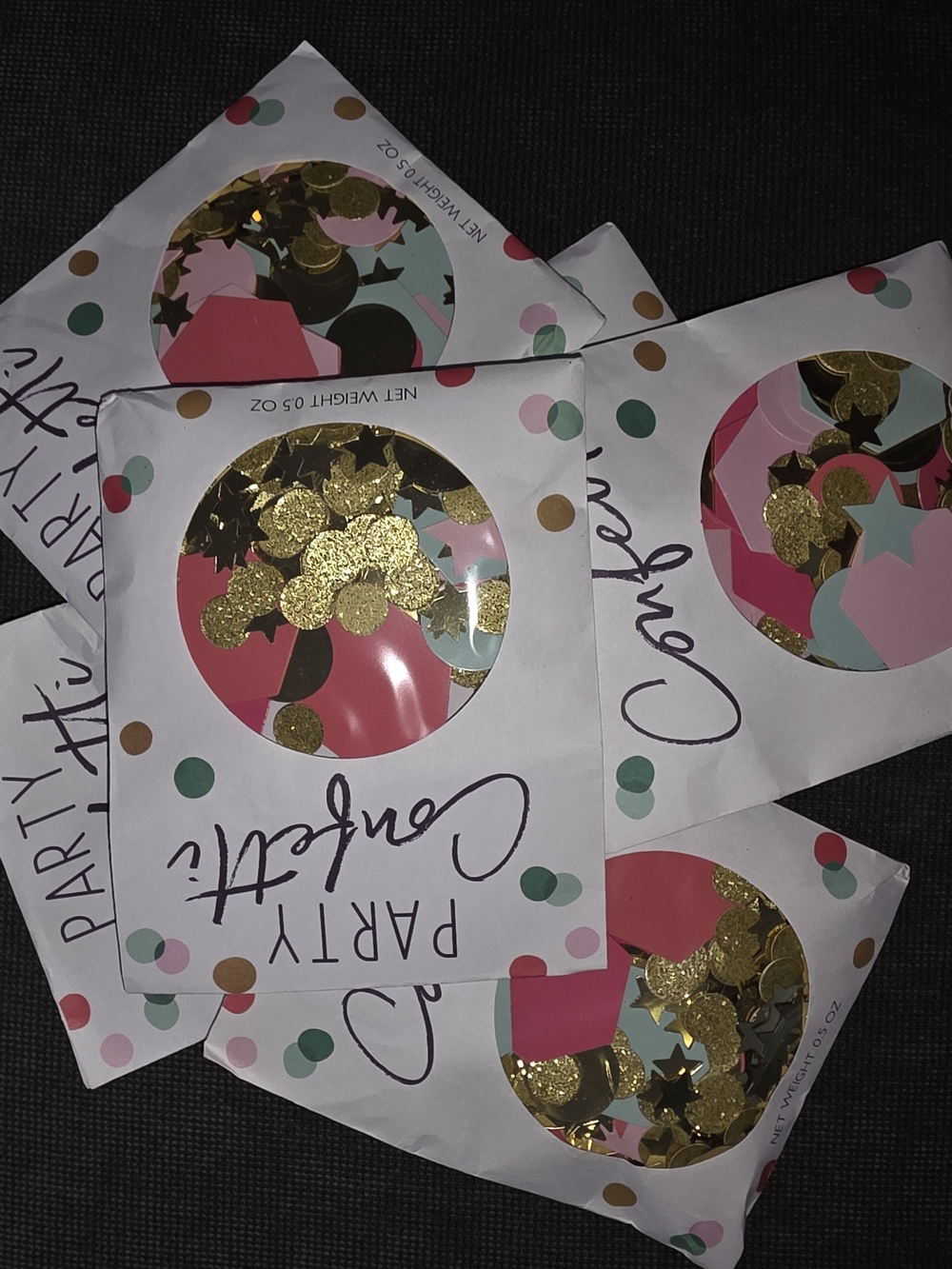 Party City Confetti Mix - Pink, Gold, Teal